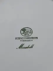 Vorschaubild 4 von Platzteller Porzellan Blumenmuster Klassisch Mehrfarbig 19 cm