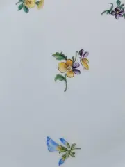 Vorschaubild 2 von Platzteller Porzellan Blumenmuster Klassisch Mehrfarbig 19 cm