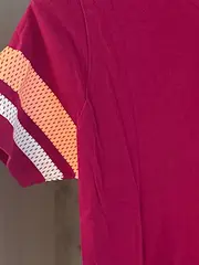 Vorschaubild 5 von Damen Sport Shirt Pink Gr. 38/M Kurzarm Logo-Print Baumwolle