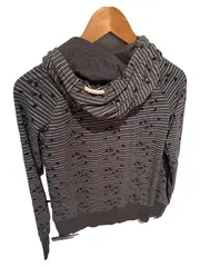 Vorschaubild 2 von Damen Kapuzenpullover Gr. 36/S Blau Gestreift Casual