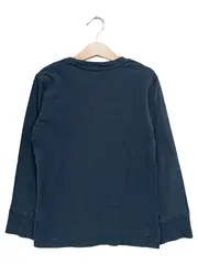 Vorschaubild 2 von Sweatshirt Kinder Jungen Gr. 128 Blau Langarm Logo-Print Streetwear