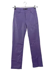 Vorschaubild 1 von Damen Jeans Regular Fit S W28 36 Lila Faux Leder Optik Hose