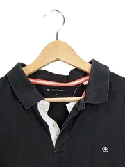 Vorschaubild 2 von Herren Poloshirt Gr. 50/L Schwarz Casual Kurzarm