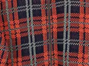 Vorschaubild 4 von Damen Strickjacke 36 S Kariert Rot Blau Modern Reißverschluss