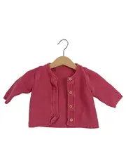 Vorschaubild 1 von Strickjacke Mädchen Gr. 68 Pink Basic Baumwolle