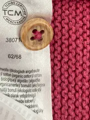 Vorschaubild 5 von Strickjacke Mädchen Gr. 68 Pink Basic Baumwolle