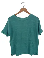 Vorschaubild 1 von Damen T-Shirt Gr. 38/M Petrol Casual Kurzarm Shirt