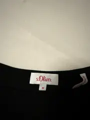 Vorschaubild 3 von Damen T-Shirt Schwarz Gr. 38/M Basic Kurzarm