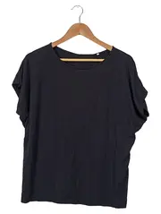 Vorschaubild 1 von Damen T-Shirt Schwarz Gr. 38/M Basic Kurzarm