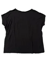 Vorschaubild 2 von Damen T-Shirt Schwarz Gr. 38/M Basic Kurzarm