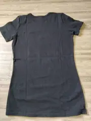 Vorschaubild 3 von BENETTON Damen T-Shirt Gr. 38 Schwarz Basic Logo-Print Kurzarm Shirt
