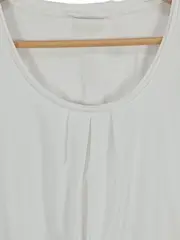 Vorschaubild 3 von Damen T-Shirt Basic Weiß Gr. 42/XL Kurzarm