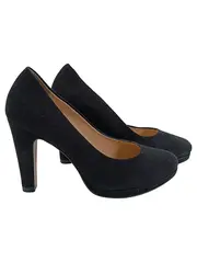 Vorschaubild 1 von Globo Damen Pumps Gr. 37 Schwarz Elegant Plateau High Heels Business Party