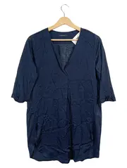 Vorschaubild 1 von Damen Bluse 3/4-Arm Viskose Blau Gr. 36/S Casual