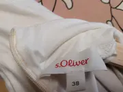 Vorschaubild 3 von Damen Langarmshirt Rollkragen Weiß Gr. 38 M Viskose Basic