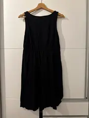 Vorschaubild 3 von Damen Freizeitkleid Schwarz Gr. 40/L Baumwolle Modal Casual