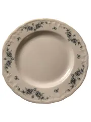 Vorschaubild 1 von Platzteller 25cm Klassisch Weiß Blumenmuster Porzellan Festlich