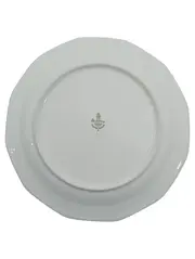 Vorschaubild 2 von Essteller 25 cm Weiß Rosa Schleifenmuster Porzellan Klassisch