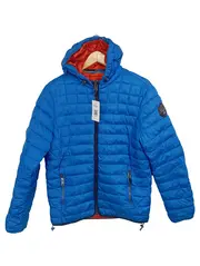 Vorschaubild 1 von Steppjacke Herren Gr. S Blau Kapuze Outdoor Jacke