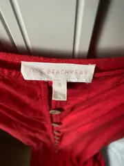 Vorschaubild 5 von Damen Sommerkleid Rot Gr. 36/S Casual Maxikleid mit Knöpfen