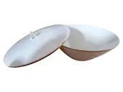 Vorschaubild 1 von Dessertschüssel mit Deckel Weiß Porzellan 23cm Klassisch