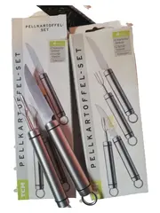 Vorschaubild 1 von TCM Schäler Edelstahl Silber 4-teilig Kartoffelset