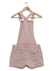 Vorschaubild 2 von Damen Latzhose Shorts W26 Rosa Casual Baumwolle Overall Jeans