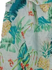 Vorschaubild 2 von Damen Sommerkleid Gr. 34;XS Mehrfarbig Tropenmuster Rüschen Casual