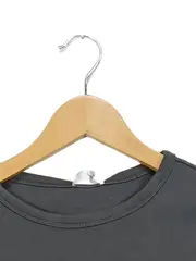 Vorschaubild 5 von Damen Langarmshirt Basic Gr. 34/XS Grau Baumwolle