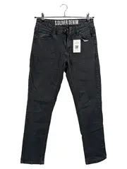 Vorschaubild 1 von Herren Jeans Regular Fit Hose Schwarz Gr. S W30 Denim