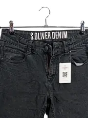 Vorschaubild 6 von Herren Jeans Regular Fit Hose Schwarz Gr. S W30 Denim