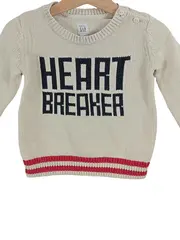 Vorschaubild 2 von Baby Kinder Pullover Heart Breaker Strickpullover Gr. 104 Beige