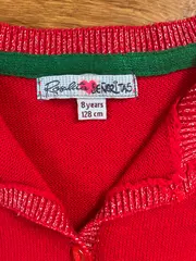 Vorschaubild 3 von BENETTON Mädchen Strickjacke Rot Gr. 128 Klassisch