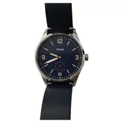 Vorschaubild 1 von Herren Armbanduhr Business Leder Edelstahl Blau