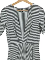 Vorschaubild 2 von Damen Freizeitkleid Gr. 36/S Schwarz Gestreift Casual