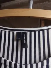 Vorschaubild 3 von Damen Freizeitkleid Gr. 36/S Schwarz Gestreift Casual