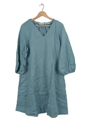 Vorschaubild 1 von Damen Leinenkleid Tunika Gr. 40 Petrol Pure Linen Freizeitkleid
