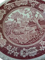 Vorschaubild 2 von Rusticana Wandteller Rot Porzellan Landschaft 20cm