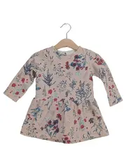 Vorschaubild 1 von Baby Girl Kleid Gr. 86 Rosa Blumenmuster Langarm Freizeitkleid