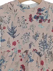 Vorschaubild 3 von Baby Girl Kleid Gr. 86 Rosa Blumenmuster Langarm Freizeitkleid