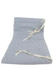 Vorschaubild 1 von Nestchen Kopfschutz Babybett Baumwolle Blau Punkte 170x34cm