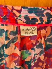 Vorschaubild 5 von Damen Bluse Tunika Gr. 38 M Floral Mehrfarbig Boho Rüschen