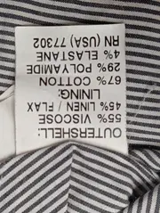 Vorschaubild 4 von Damen Blazer Schwarz Gr. 38;M Klassisch Elegant Leinen Viskose