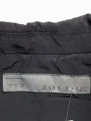 Vorschaubild 3 von Damen Blazer Schwarz Gr. 38;M Klassisch Elegant Leinen Viskose