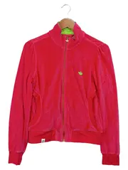 Vorschaubild 1 von Originals Sweatjacke Damen Gr. 40/L Pink Samt Velour Trainingsjacke