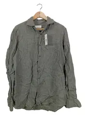 Vorschaubild 1 von Herren Business Hemd Leinen Grau Gr. 50/L Langarm