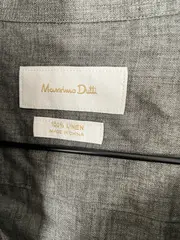 Vorschaubild 7 von Herren Business Hemd Leinen Grau Gr. 50/L Langarm