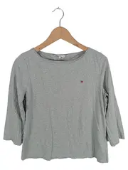 Vorschaubild 1 von Langarmshirt Damen Gr. 40/L Grau Casual Baumwolle
