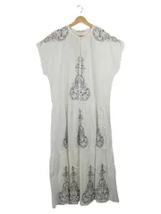 Vorschaubild 1 von Damen Sommerkleid Bohemian Stickerei Weiß Größe 40/L