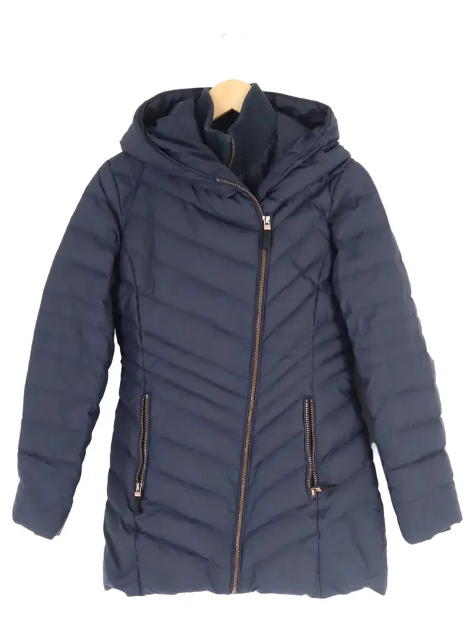 MARC NEW YORK Damen Steppmantel Blau 32/XS Casual Winterjacke